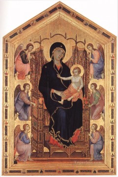 Duccio Painting - Rucellai Madonna Escuela de Siena Duccio